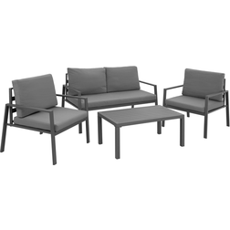 tectake Göteborg Outdoor Lounge Set, 1 Table incl. 2 Chairs & 1 Sofas