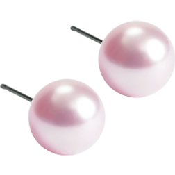 Blomdahl Skin-Friendly Earrings 8mm - Silver/Pearls