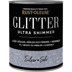 Rust-Oleum Glitter Veggmaling Sølv 0.75L