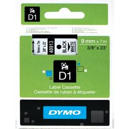 Dymo Label Cassette D1 Black on White 0.4"x23ft