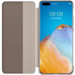 Huawei Funda P40 Pro Translúcida Smart View Beige