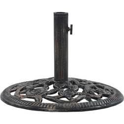 vidaXL Umbrella Base Bronze 26.5 lbs 18.9' Cast Iron 12kg