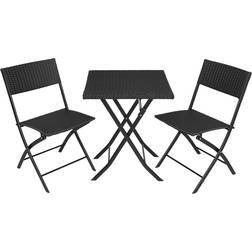 tectake Trevi Ensemble repas de patio, 1 Table incluse 2 Chaises