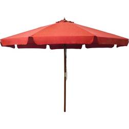 vidaXL Parasol d'Extérieur Avec Mât en Bois 330 cm 330cm