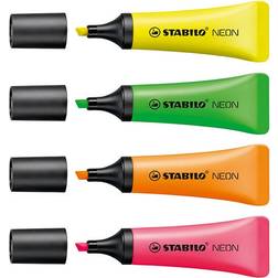 Stabilo Neon Highlighter Assorted 4-pack