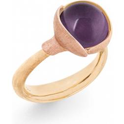 Ole Lynggaard Lotus Ring 2 - Gold/Rose Gold/Amethyst