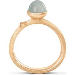 Ole Lynggaard Lotus Ring 0 - Gold/Aquamarine