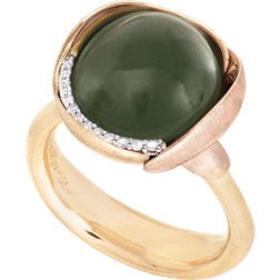 Ole Lynggaard Lotus Ring 3 - Gold/Rose Gold/Serpentine/Diamonds