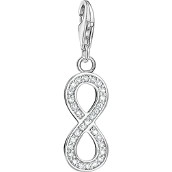 Thomas Sabo Charm Club Infinity Charm Pendant - Silver/White