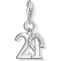 Thomas Sabo Lucky Number 21 Charm Pendant - Silver