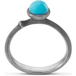 Ole Lynggaard Lotus Ring 0 - Silver/Turquoise