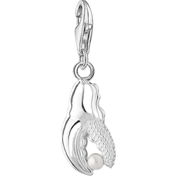 Thomas Sabo Lobster Claw Charm Pendant - Silver/Pearl