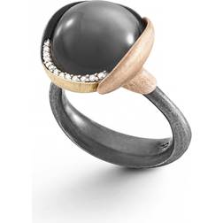 Ole Lynggaard Lotus Ring 3 - Rose Gold/Gold/Silver/Moonstone/Diamonds