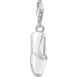 Thomas Sabo White Espadrille Charm - Silver/White