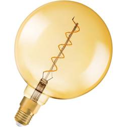 Osram Lampadina LED, E27 globo, ambrato, luce calda, 4W= 300LM (equiv 28 W) 300 dimmerabile