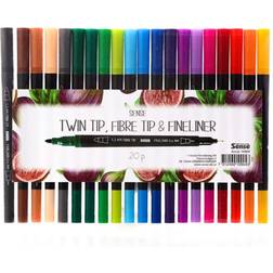 Sense Twin Tip Fineliner 20-pack