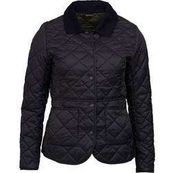 Barbour Deveron Quilted Jacket - Black/Olive