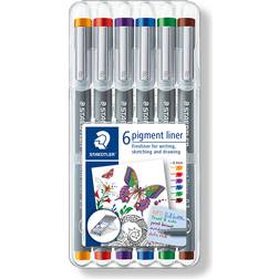 Staedtler Fineliner Pigment Liner 308 0.3mm 6-pack