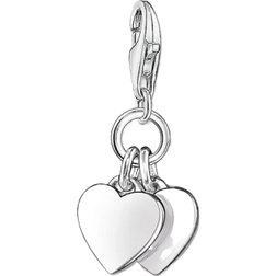 Thomas Sabo Charm Club Hearts Charm Pendant - Silver