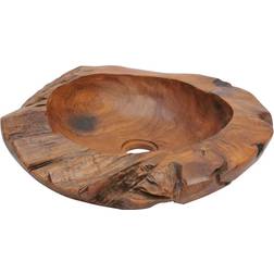 vidaXL Lavabo In Legno Di Teak 45 cm - Marrone