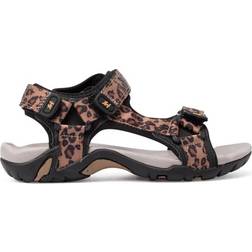 Leaf Esbo Leopard Unisex Sandalias - Marrón