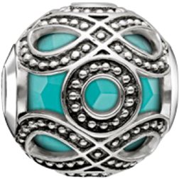 Thomas Sabo Ethnic Bead Charm - Silver/Turquoise