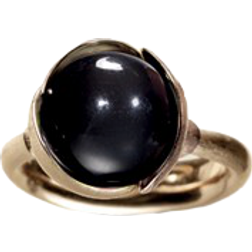 Ole Lynggaard Lotus Medium Ring - Gold/Onyx