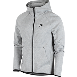 Nike Tech Fleece Full Zip Hoodie Men - Dark Grey Heather/Black