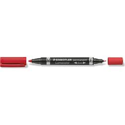 Staedtler Lumocolor Permanent Duo Red 348 0.6-1.5mm