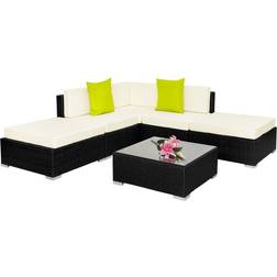 tectake Paris - Black Outdoor Lounge Set