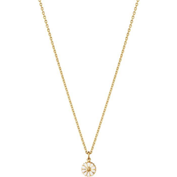 Georg Jensen Daisy Small Necklace - Gold/White