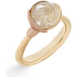 Ole Lynggaard Lotus Ring 1 - Gold/Rose Gold/Rutile Quartz