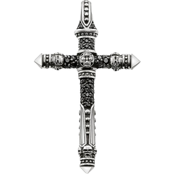 Thomas Sabo Pendentif croix noir PE396-051-11 noir/argenté