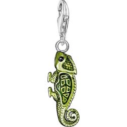 Thomas Sabo Charm Club Chameleon Charm - Silver/Green