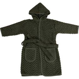 Filibabba Zigzag Bathrobe Dark Green