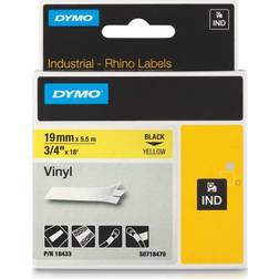 Dymo Rhino Label Black on Yellow