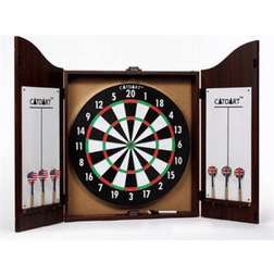 Dartboard in Cupboard with 6 Darts