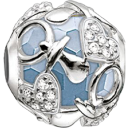 Thomas Sabo Happy Baby Boy Bead Charm - Silver/White/Light Blue