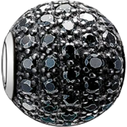 Thomas Sabo Pavé Bead Charm - Silver/Black