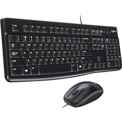 Logitech MK120 Corded Keyboard And Mouse Combo Ensemble USB Azerty