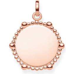 Thomas Sabo Coin Dots Pendant - Rose Gold