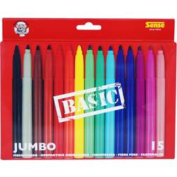 Sense Fiber Pens Jumbo Basic 15-pack