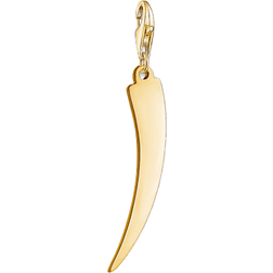 Thomas Sabo Colgante Charm de Mujer "Colmillo dorado" Plata de Ley 925, Dorado