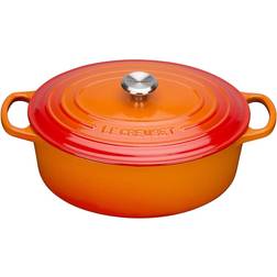 Le Creuset Volcanic Signature Cast Iron Oval med lock 7.5 L 33 cm
