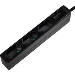 LogiLink LPS229B Multipresa 3 scomparti Nero CEE 7/17 1 pz