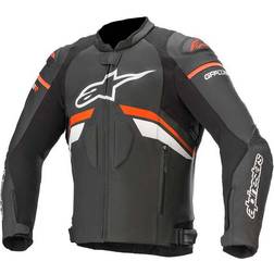 Alpinestars GP Plus R V3 Leather Jacket Black/Neon-Red/White Hombre