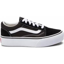 Vans Old Skool Platform Shoes - Black/True White