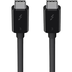 Belkin 40Gbps 100W USB C Thunderbolt 3 - Thunderbolt 3 1.6ft