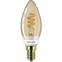 Philips Classic B35 LED-kynttilä kulta E14 2,5W