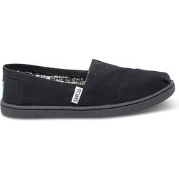 Toms Alpargata Youth Black Canvas Unisex Negro